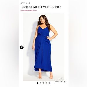 City Chic 14w Maxi Luciana Dress